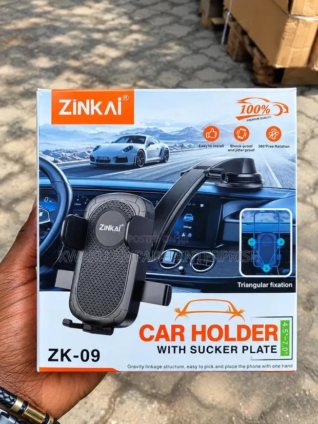 Car Dashboard Phone Holder – Strong Suction Cup Mount · Photo 1