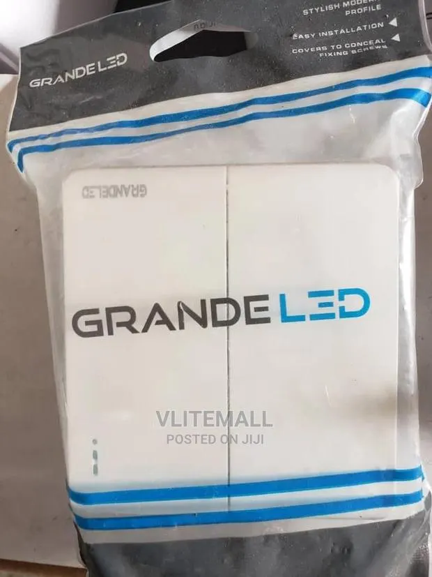 GRANDELED 2gang 2way Switch (White) · Photo 1