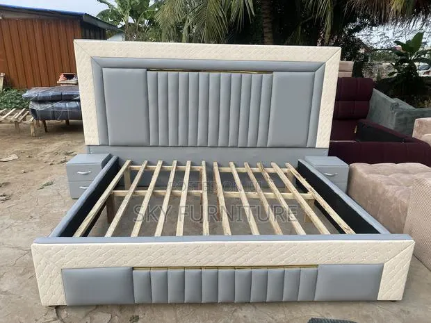 Elegantia Oversized Bed Frame With Side Drawers · Photo 1