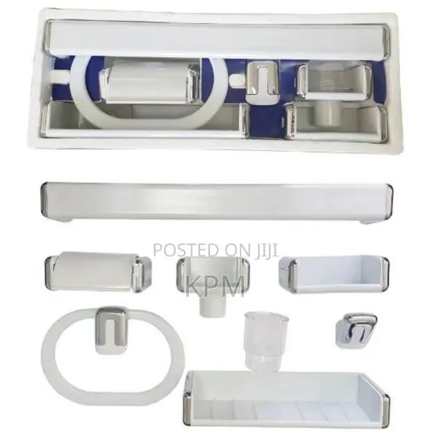 7 in 1 Abs Plastic Complete Bathroom Accessories Set · Photo 1