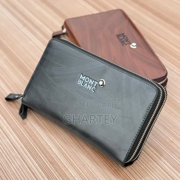Montblanc Premium Leather Zip Pouch – Sleek Style, Everyday Luxury · Photo 1