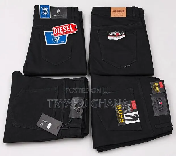 Original Authentic Pure Black Boss and Diesel Jeans for Sale · Photo 1