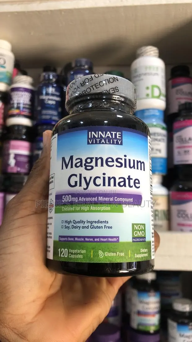 Innate Vitality Magnesium Glycinate 500mg 120 Capsules · Photo 1