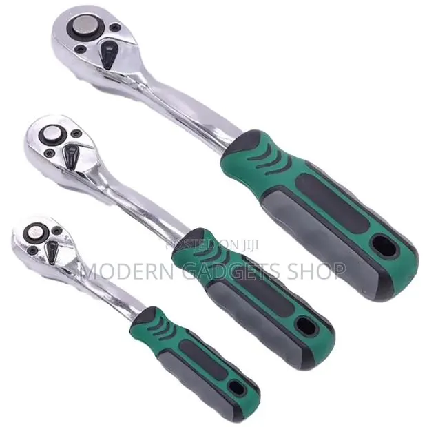 3-Piece Ratchet Handle Set – Mechanics Workshop Tools · Photo 1