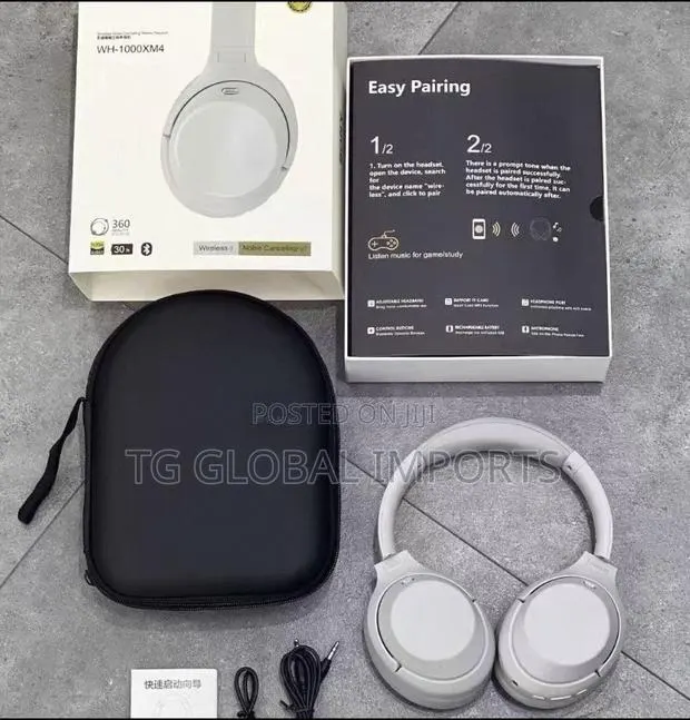 Premium WH-1000XM6 Style Wireless Headphones (Navy Blue) · Photo 1