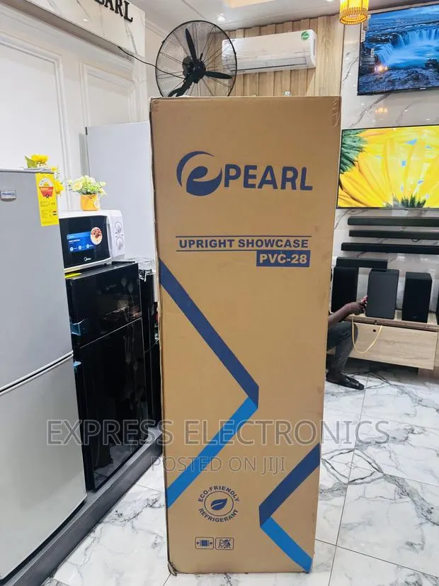 Upright Showcase Display PVC-28 Fridge Pearl Single Door · Photo 1