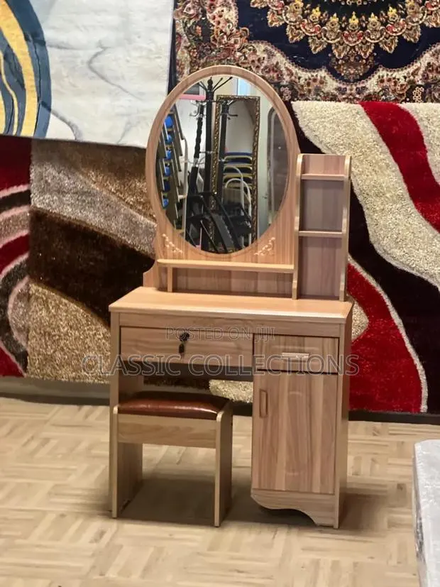 Dressing Table With Matching Stool-Wooden · Photo 1