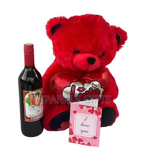 Perfect Teddy Near and Wine Gift to Mesmerize Your Love This Valentine · Photo 1