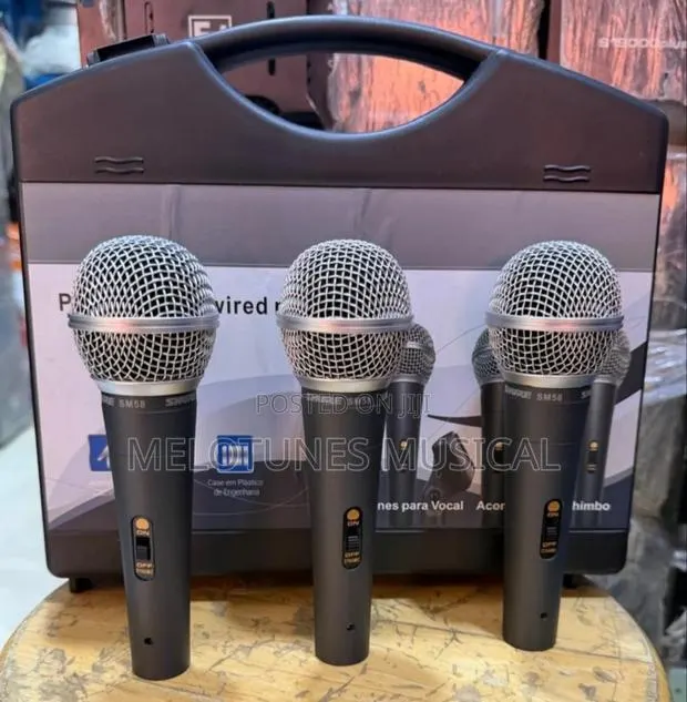 Shure SM58 3-Piece Wired Dynamic Vocal Microphone Set · Photo 1