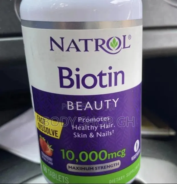 Natrol Biotin (Strawberry Flavor)- Hair/Skin/Nails · Photo 1