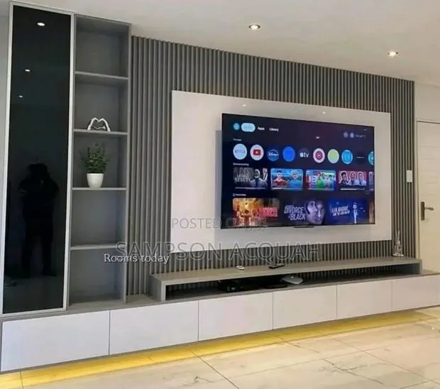 TV Stand - TV Units Decor -TV Panels With Shelves · Photo 1