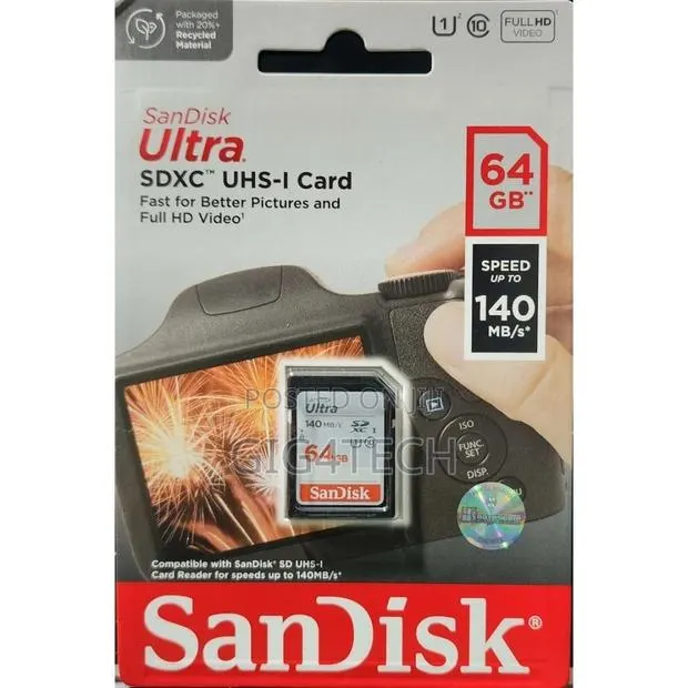 Sandisk Ultra 64gb 140mbps Sd Card · Photo 1