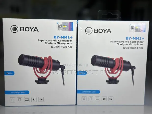 BOYA BY-MM1+ Super-Cardioid Shotgun Microphone for Camera Phone · Photo 1