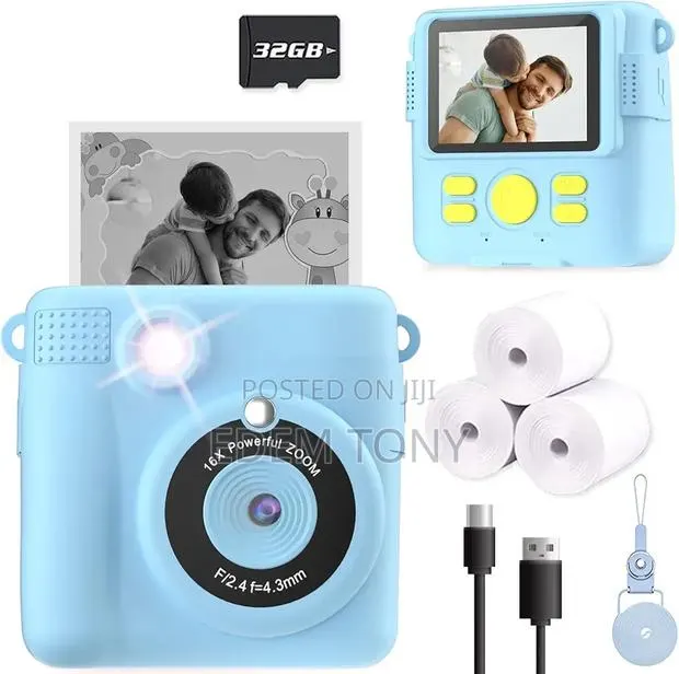 DIY Instant Digital Camera Blue. With Instant Printing · Photo 2