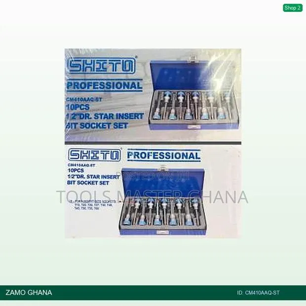 10pcs 1/2inch Dr. Insert Socket Set - Cm410aaq-St · Photo 1