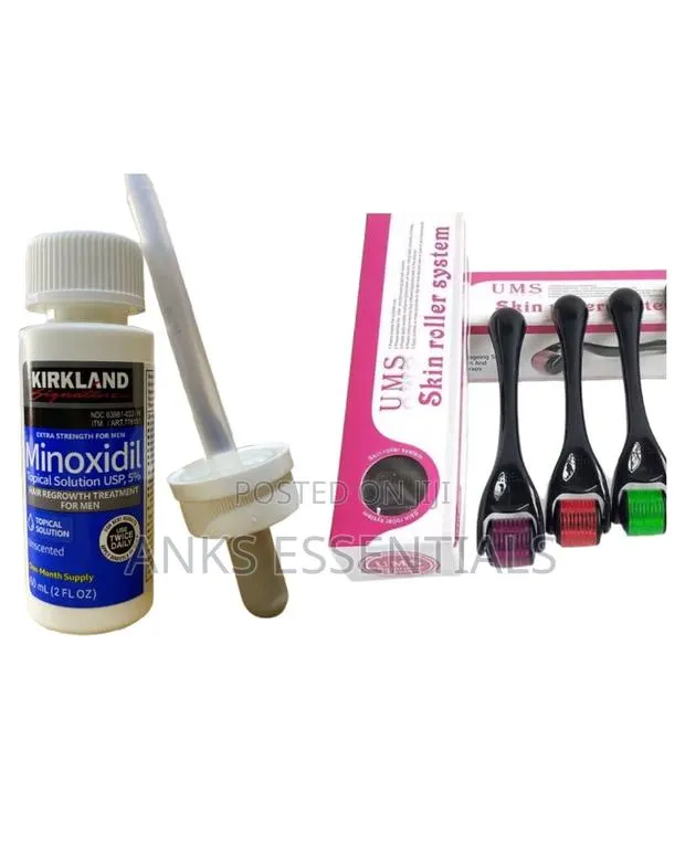 Minoxidil 5% With Derma Roller – Boost Hair Regrowth Fast · Photo 1