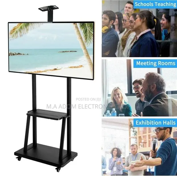 Heavy Floor Standing Mobile Tv Stand for TVS 60”-100” · Photo 1