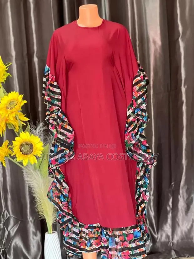 Beautiful Wine Red Bubu Dress · Photo 1