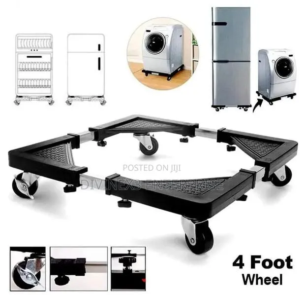 Adjustable Fridge/Washing Machine Stand With Wheels · Photo 1