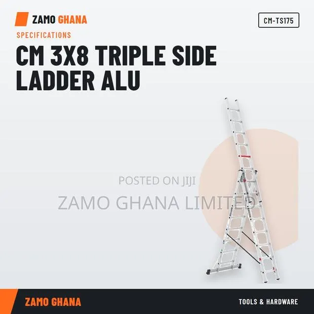 Cm 3X8 Triple Side Ladder Alu - CM-TS175 · Photo 1