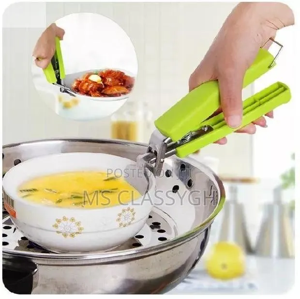 Stainless Steel Anti-Scald Clip Bowl and Plate Bason Dish Li · Photo 1