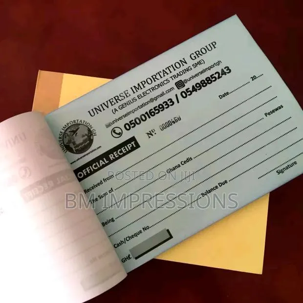 Receipt / Invoice Book Printing · Photo 1