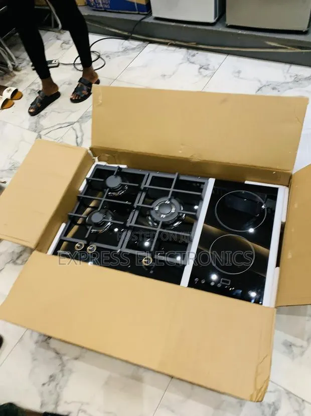 Zealous Sleek Gas Electric in Built Cooker Kenwood Black 90cm 3-2 · Photo 1