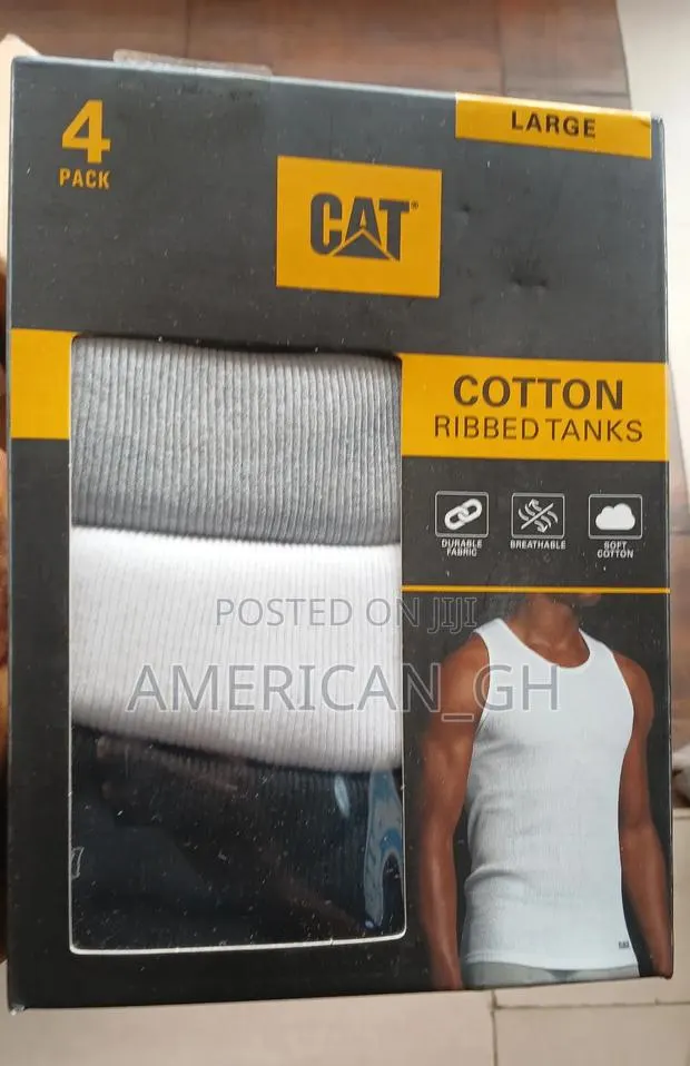 Cat Cotton Ribbed Tank, 4 Pieces · Photo 1