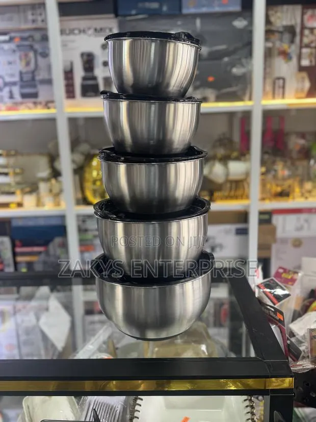 Stainless Steel Mixing Bowl 5set · Photo 1