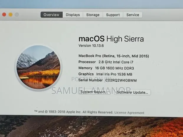 Laptop Apple MacBook Pro 2015 16GB Intel Core i7 SSD 1T · Photo 1