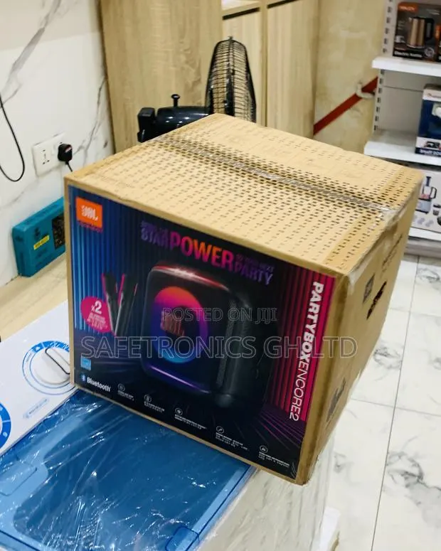 Brand New Black JBL Partybox Encore 2 Portable Party Speaker 2 Mics · Photo 1
