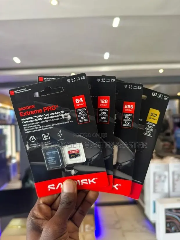 Sandisk Extreme Pro MicroSDXC UHS-I Card With Adapter · Photo 1