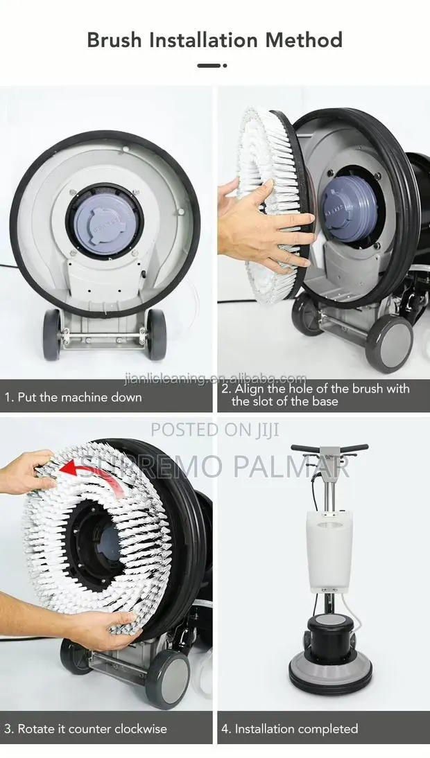 Heavy Duty Floor Buffer 1500W – Electric Scrubber Carpet Cleaner · Photo 4