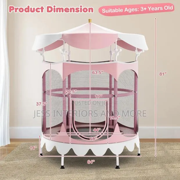 Kids Trampoline With Detachable Canopy · Photo 2