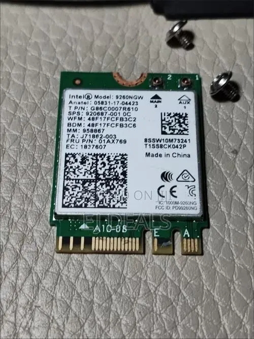 Intel Wireless Network Card M.2 E Type 5G Wi-Fi, Bluetooth (9260AC) · Photo 1