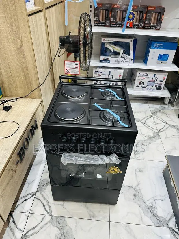 Lovely New Black Gas Electric Cooker Oven Grill 2-2 · Photo 1