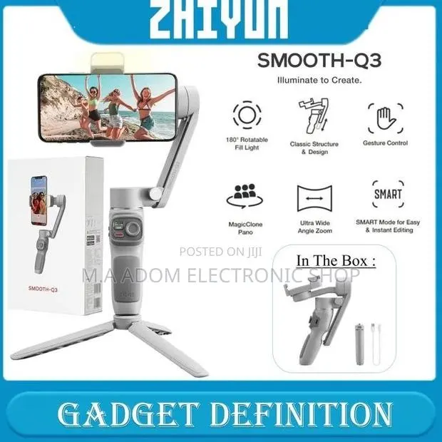 Smooth Q3 Smart Fone Gimbal With AI Gestures Control · Photo 1