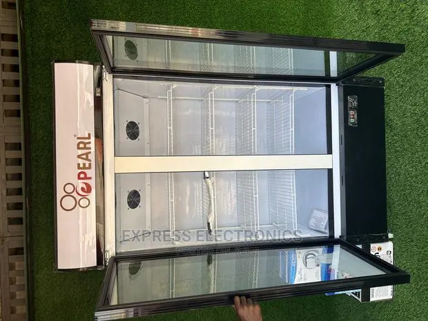 568L Pearl Tempered Glass Door Display Fridge 2door PVC74 · Photo 1