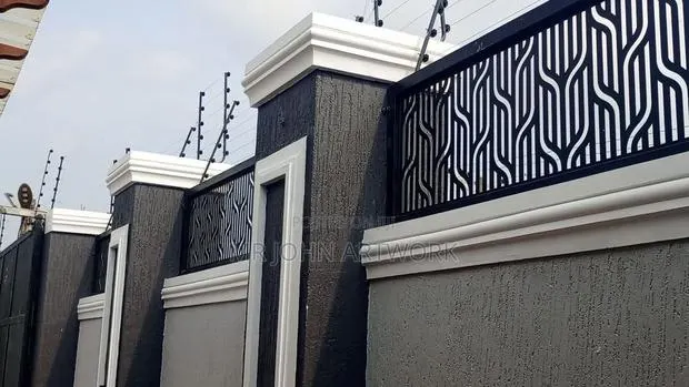 Fence Wall Pillar Top Design and Copping · Photo 1