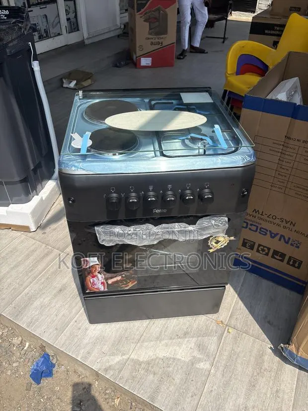 Freestanding Hybrid Cooker 2 Gas Burners & 2 Electric Built-in Oven · Photo 1