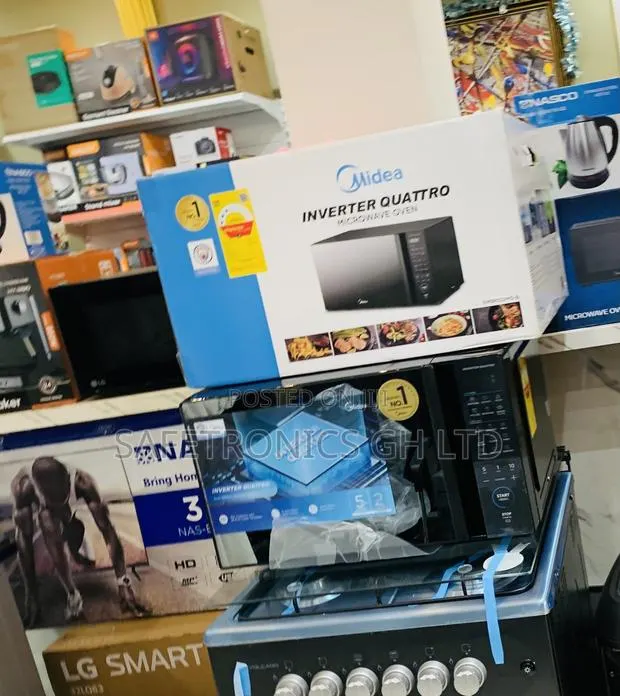Long Lasting Inverter Grey Midea 30L Solo Microwave · Photo 1