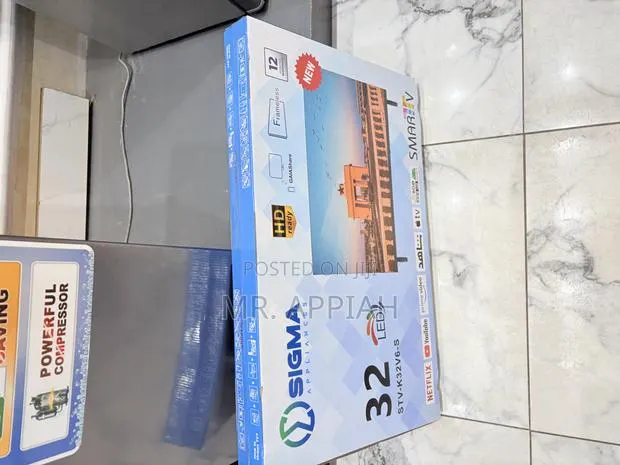 Fresh in Box Sigma Sig-K32v6-S 32 Inch FHD Smart Android Television. · Photo 1