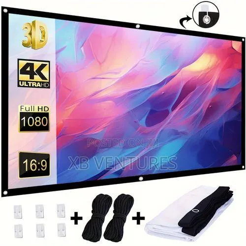 84-Inch Projection Screen, 16:9 Movie Screen · Photo 1