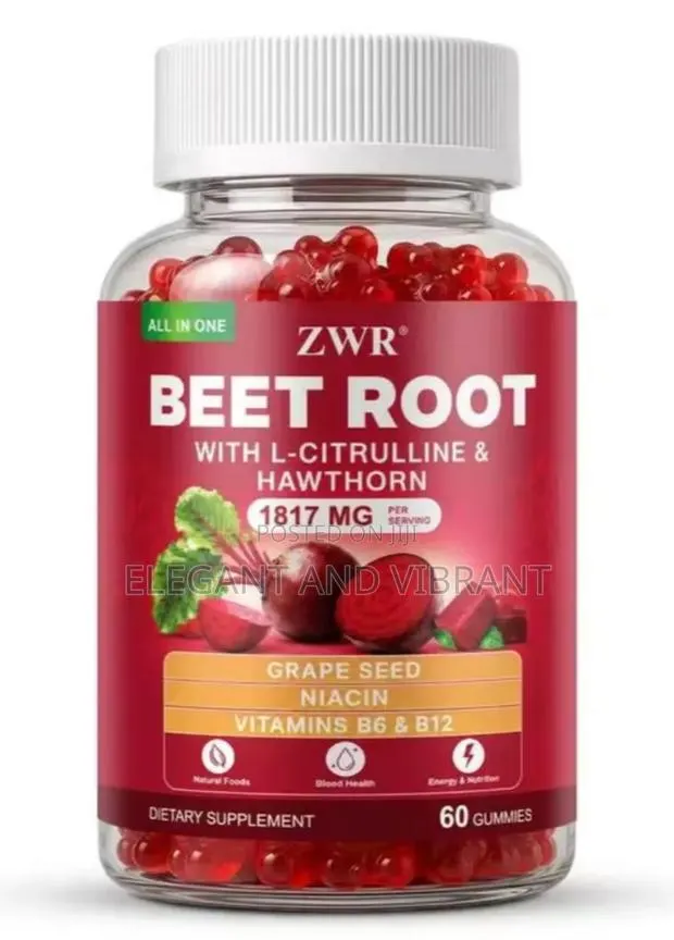 Himiyer Beet Root Gummies With L-Catrilline,Niacin and Hawthorn Berry · Photo 1