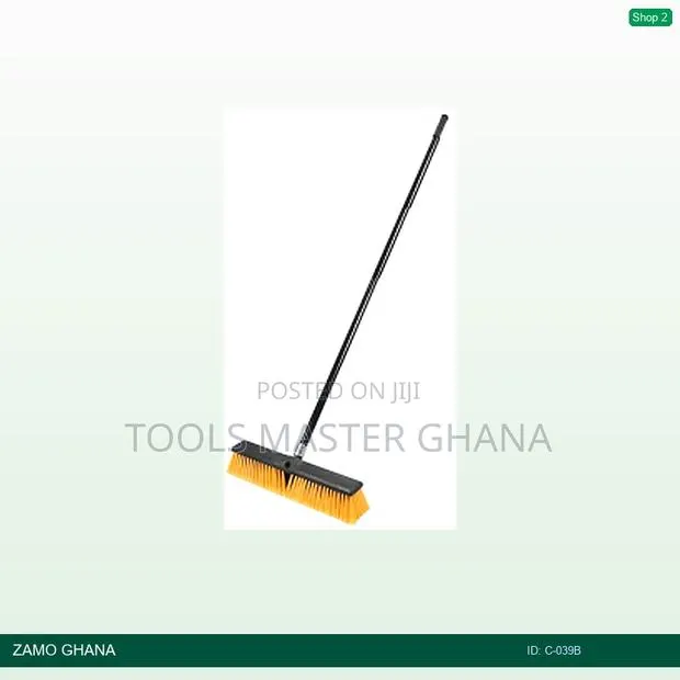 18 Inch Long Handle Floor Brush With 1.45m Stick - C-039b · Photo 1