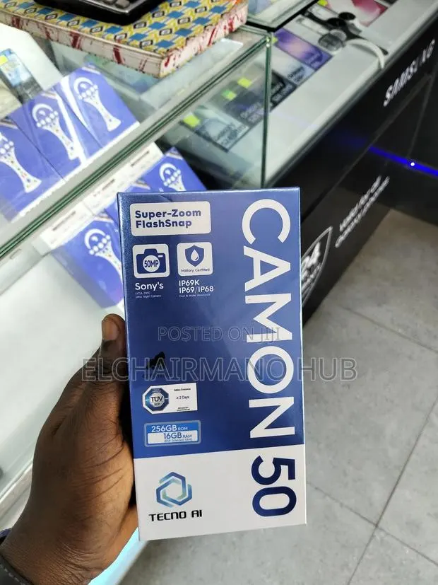 New Tecno Camon 50 256 GB Black · Photo 1