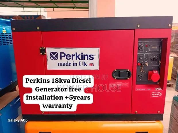 Draft Drive Perkins Diesel Generator 18kva Silent Perkins Generator · Photo 1