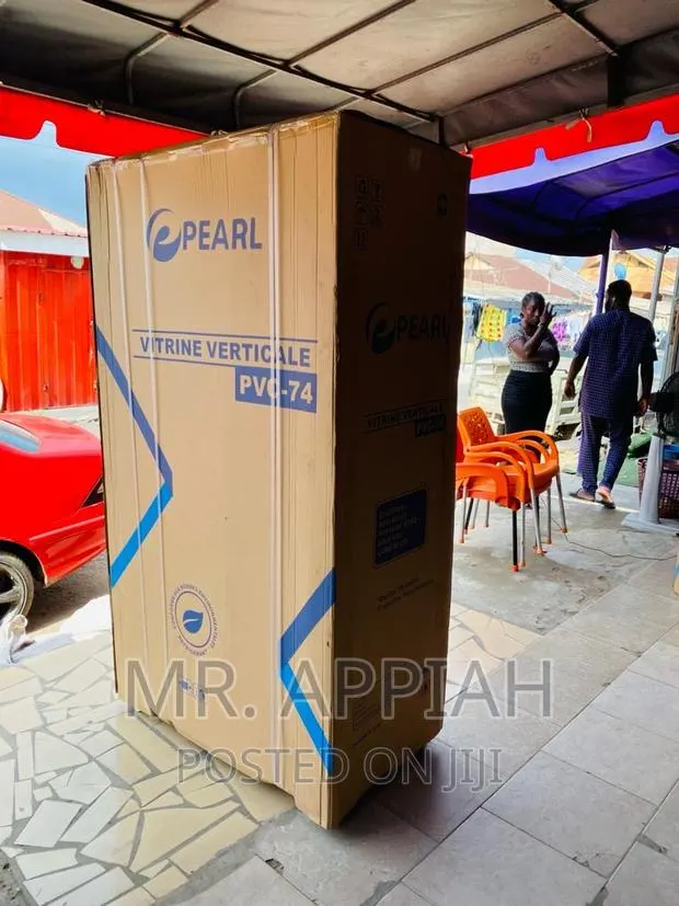 New Pearl PVC-74 ,568 Litres 2door Electric Display Fridge. · Photo 1