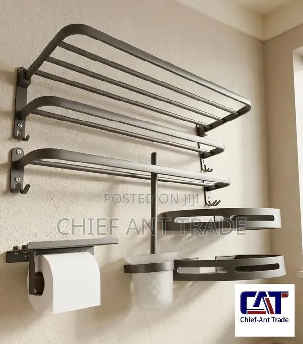 Bath Room Accessories Set Grey 801e · Photo 1