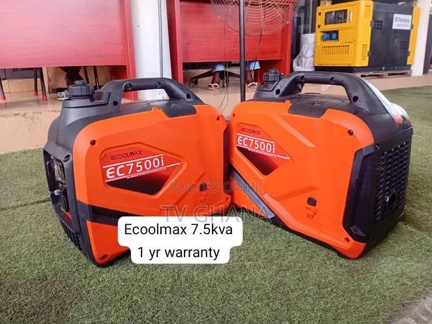 Ecoolmax 7.5kVA Inverter Generator – Powerful, Quiet Fuel 7.5kva · Photo 1